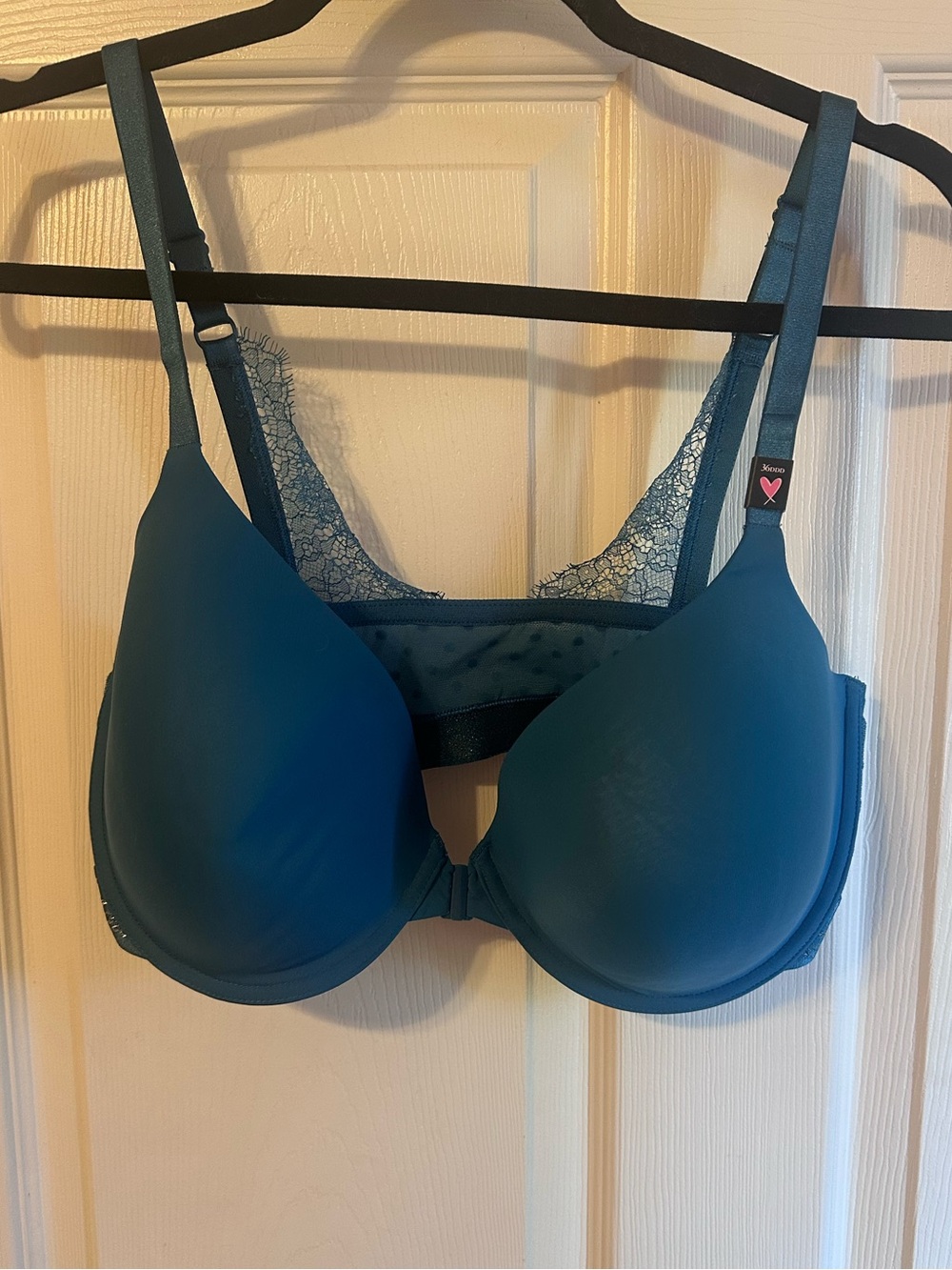 Victoria's Secret Teal Lace-Back T-Shirt Bra